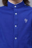 One Friday Kids Boys Royal Blue Chinese Collar Shirt - One Friday World