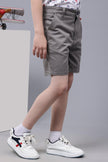 One Friday Kids Boys Grey Cotton Shorts - One Friday World