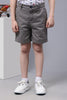 One Friday Kids Boys Grey Cotton Shorts - One Friday World