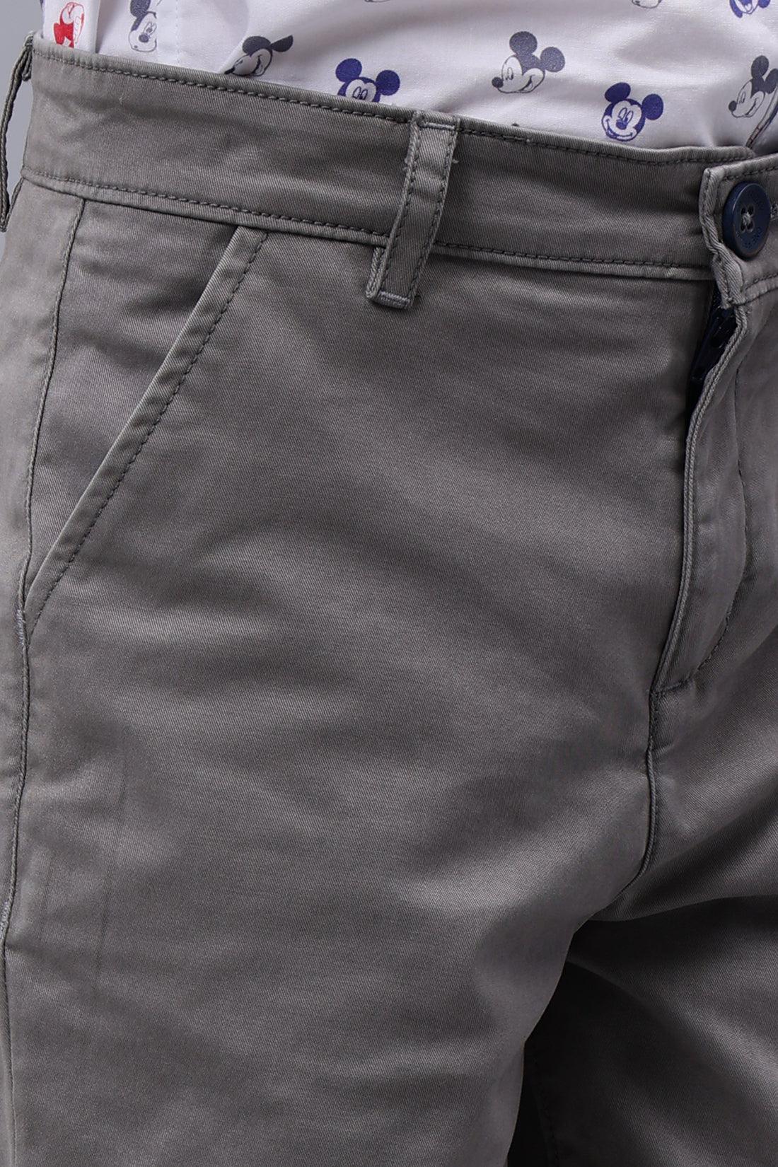 One Friday Kids Boys Grey Cotton Shorts - One Friday World