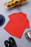 One Friday Baby Boys Red Cotton Shirt - One Friday World