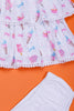 One Friday Baby Girls Colored Candy White Dress With Bloomer - One Friday World