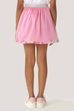 One Friday Kids Girls Pink Netted Skirt