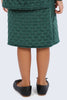 One Friday Kids Girls Green Solid Skirt