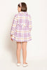 Varsity Chic Checkered Dreams Coat for Girls