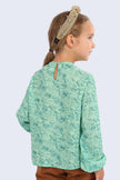 One Friday Kids Girls Green Top - One Friday World