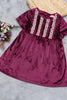 One Friday Kids Girls Burgundy Dress - One Friday World