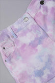 One Friday Kids Girls Multi Cotton Tye Dye Printed Short - One Friday World