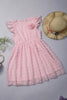 One Friday Girls Baby Pink Swiss Dot Dress - One Friday World