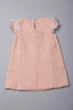 One Friday Baby Girls Peach Laced Sleeves Dress - One Friday World