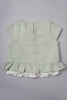 One Friday Kids Girls Green Knitted Round Neck Peplum Top - One Friday World