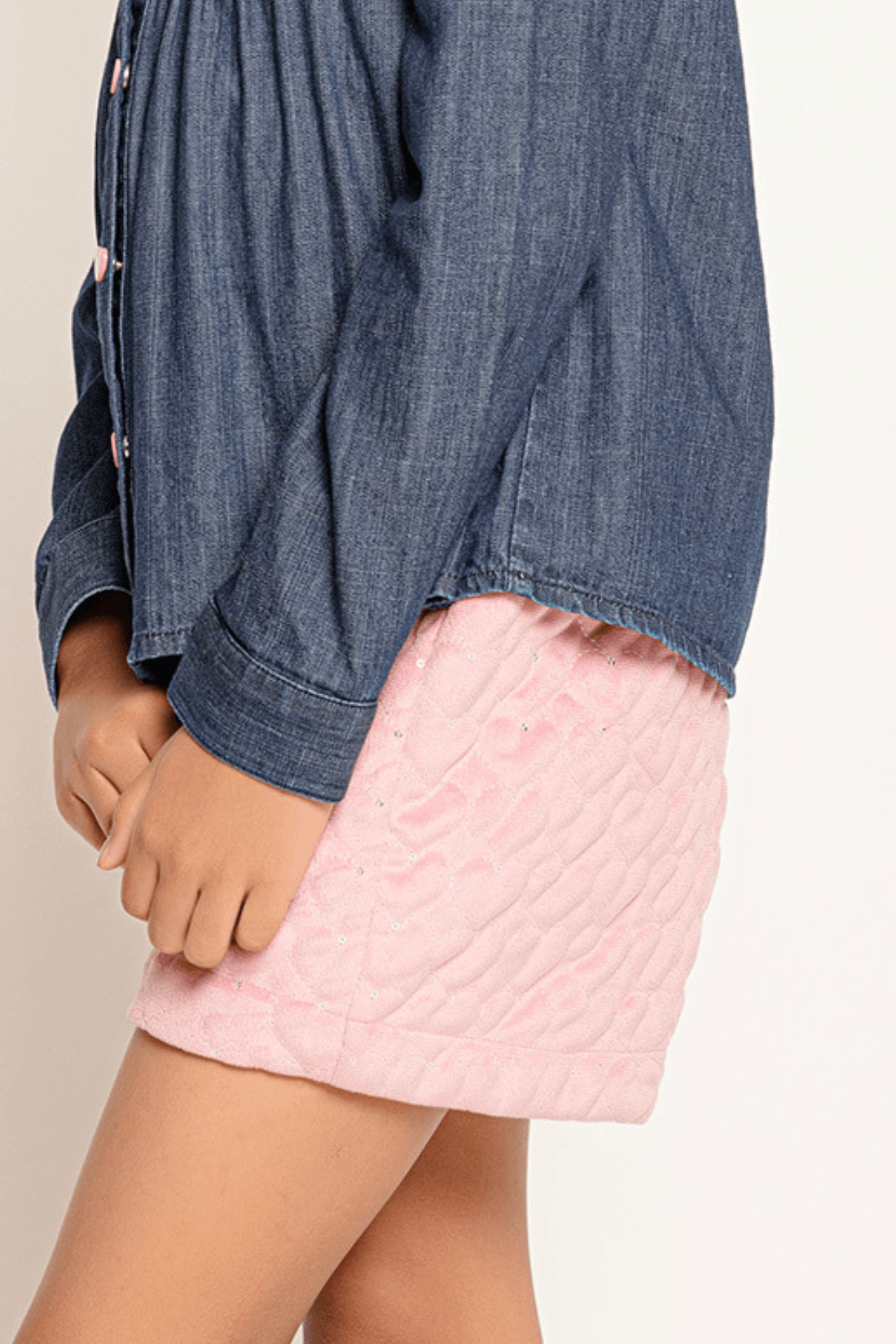 One Friday Varsity Chic Pink Biker Adventure Shorts for Girls - One Friday World