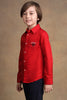 One Friday Kids Boys Red Collared Shirt