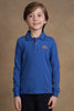 One Friday Kids Boys Blue Solid T-shirt