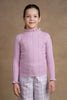 One Friday Kids Girls Lilac Solid Jumper