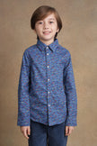 One Friday Kids Boys Blue Cars Printed Shirt