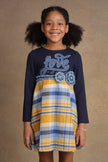 One Friday Kids Girls Multi Checks Dress