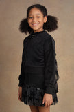 One Friday Kids Girls Black Crop Jacket