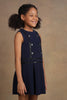 One Friday Kids Girls Navy Blue Winter Dress