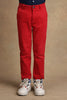 One Friday Kids Boys Red Solid Trouser