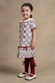 One Friday Baby Girls Red Checks Dress