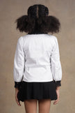 One Friday Kids Girls White Solid Top