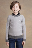 One Friday Boys Grey Solid Sweater