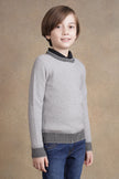 One Friday Boys Grey Solid Sweater