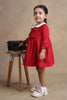 One Friday Baby Girls Red Solid Dress