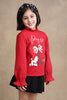 One Friday Kids Girls Red Solid Top