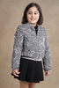 One Friday Kids Girls Grey Sequins Jacket