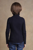 One Friday Kids Boys Navy Blue Solid Jumper