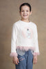 One Friday Kids Girls Off White Solid Top