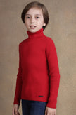 One Friday Kids Boys Red Solid Jumper