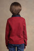 One Friday Kids Boys Burgundy Solid T-shirt