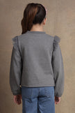 One Friday Kids Girls Grey Pullover Top