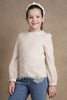 One Friday Kids Girls Beige Solid Top