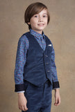 One Friday Kids Boys Blue Waist Coat