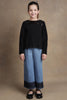 One Friday Kids Girls Black Pleated Top