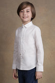 One Friday Boys White Full Sleeves Collared Shirt