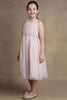 One Friday Girls Pearl Embellished Pink Party Dress