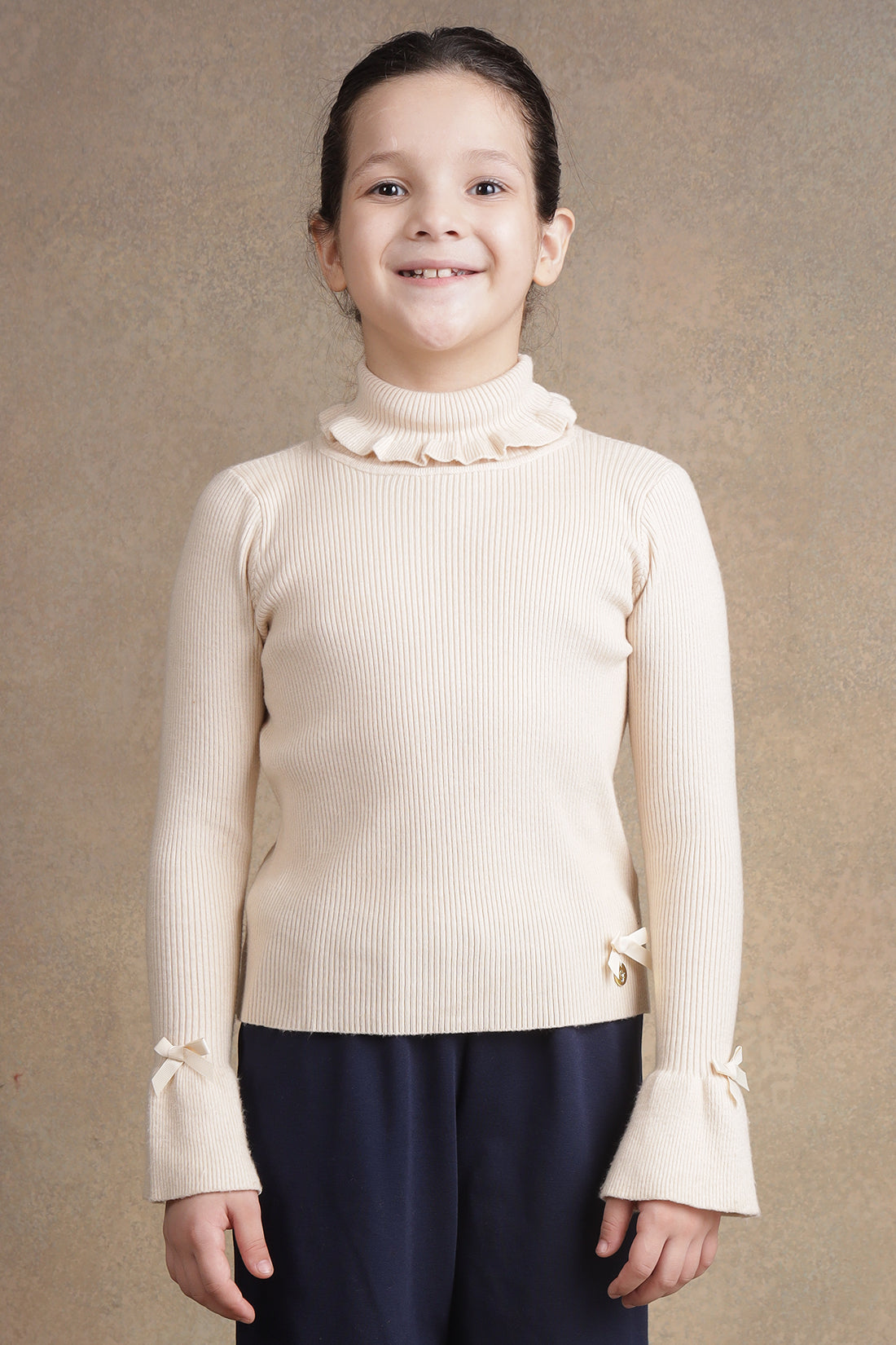 One Friday Kids Girls Creme Jumper