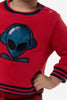 One Friday Baby Boys New born Red Alien Track Suit