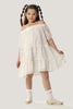 One Friday Kids Girls White Off Shoulder Dress - One Friday World