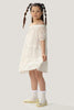 One Friday Kids Girls White Off Shoulder Dress - One Friday World