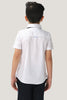 One Friday Kids Boys White 100% Cotton Shirt Sleeves Shirt With Bow - One Friday World