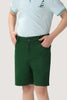 One Friday Kids Boys 100% Cotton Green Embroidered Shorts - One Friday World