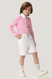 One Friday Kids Boys White Cotton Solid Shorts - One Friday World