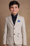 One Friday Kids Boys Grey Solid Blazer