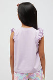 One Friday Lilac Flower Top - One Friday World